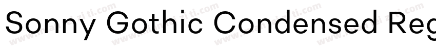 Sonny Gothic Condensed Regular字体转换